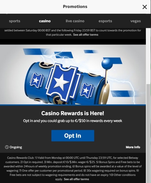 Casino bonuses 2025